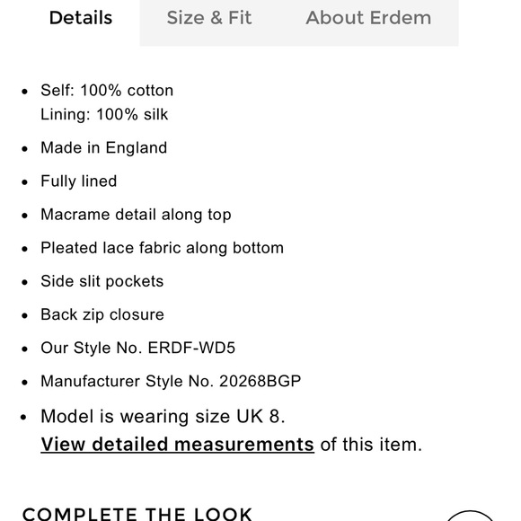 ERDEM SHIRLEY DRESS - Picture 14 of 16